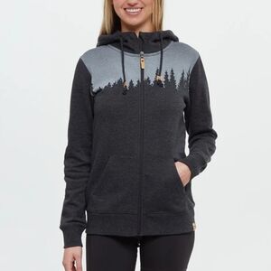 Tentree Women's Gray Juniper Zipper Hoodie